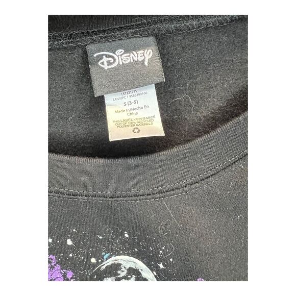 Disney Lilo & Stitch Women's Small Black Pullover Sweater Stitch in Space - Picture 6 of 7